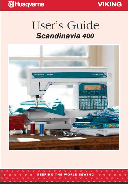 HUSQVARNA VIKING SCANDINAVIA 400 SEWING MACHINE USERS GUIDE 64 PAGES ENG