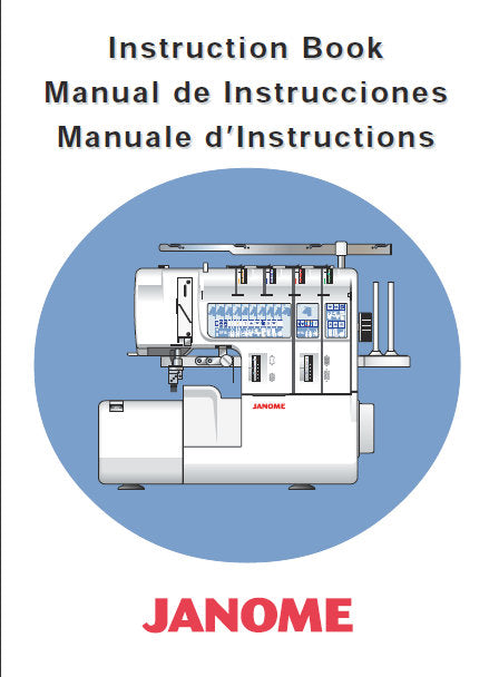 JANOME 1200D PROFESSIONAL SEWING MACHINE INSTRUCTION BOOK 115 PAGES ENG ESP FRANC