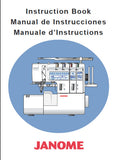 JANOME 1200D PROFESSIONAL SEWING MACHINE INSTRUCTION BOOK 115 PAGES ENG ESP FRANC