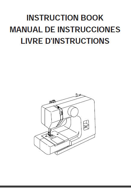 JANOME 124 SEWING MACHINE INSTRUCTION BOOK 37 PAGES ENG ESP FRANC