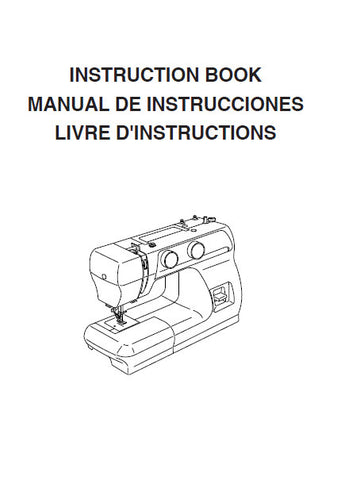 JANOME 2212 SEWING MACHINE INSTRUCTION BOOK 63 PAGES ENG ESP FRANC