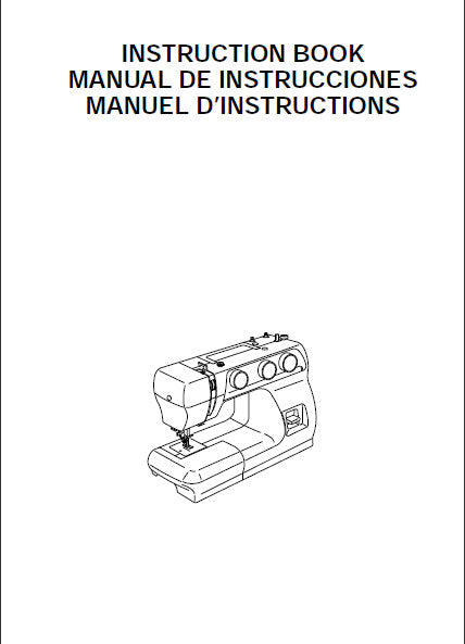 JANOME 2222 SEWING MACHINE INSTRUCTION BOOK 64 PAGES ENG ESP FRANC