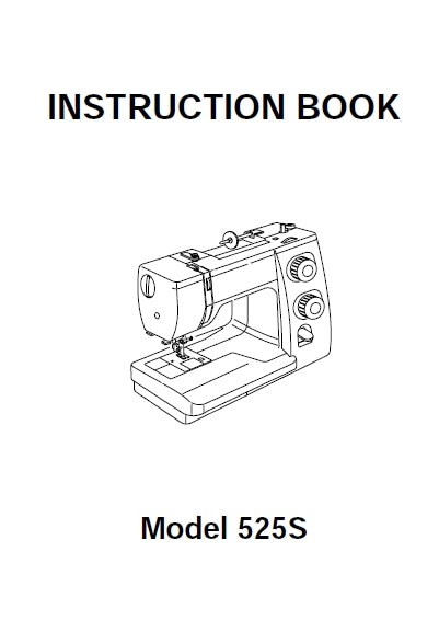 JANOME 525S LE SEWING MACHINE INSTRUCTION BOOK 45 PAGES ENG