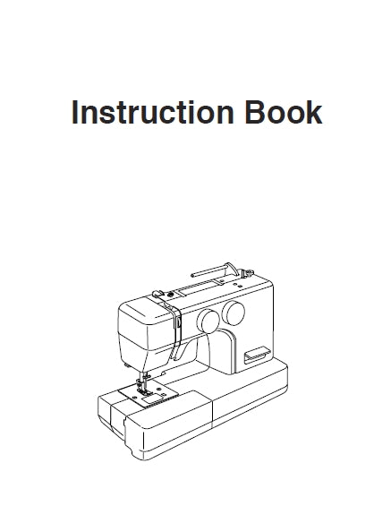 JANOME 5812 SEWING MACHINE INSTRUCTION BOOK 36 PAGES ENG