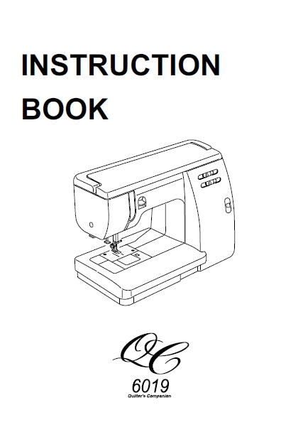 JANOME 6019QC SEWING MACHINE INSTRUCTION BOOK 40 PAGES ENG