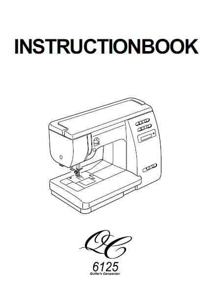 JANOME 6125QC SEWING MACHINE INSTRUCTION BOOK 43 PAGES ENG