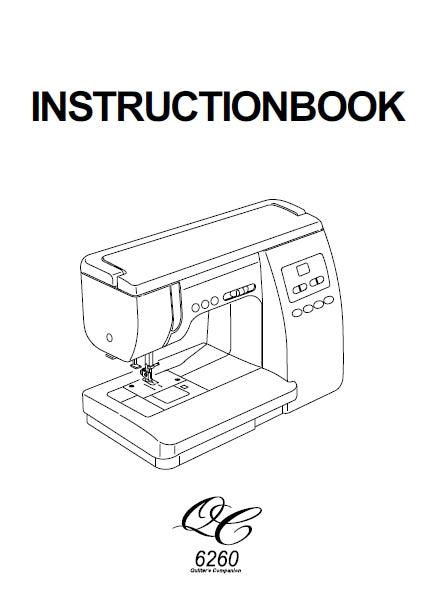 JANOME 6260QC SEWING MACHINE INSTRUCTION BOOK 52 PAGES ENG