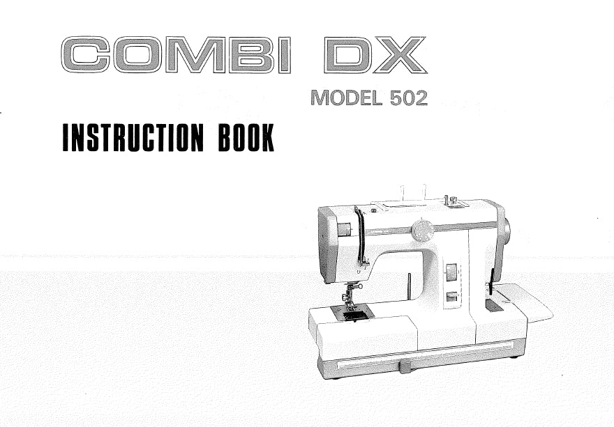 JANOME COMBI DX502 SEWING MACHINE INSTRUCTION BOOK 66 PAGES ENG