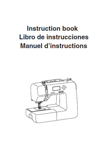 JANOME DC1018 SEWING MACHINE INSTRUCTION BOOK 92 PAGES ENG ESP FRANC