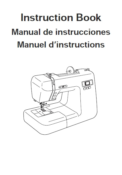 JANOME DC2011 SEWING MACHINE INSTRUCTION BOOK 94 PAGES ENG ESP FRANC