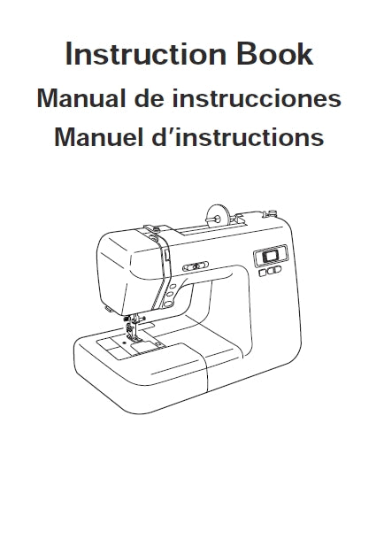 JANOME DC2013 SEWING MACHINE INSTRUCTION BOOK 94 PAGES ENG ESP FRANC