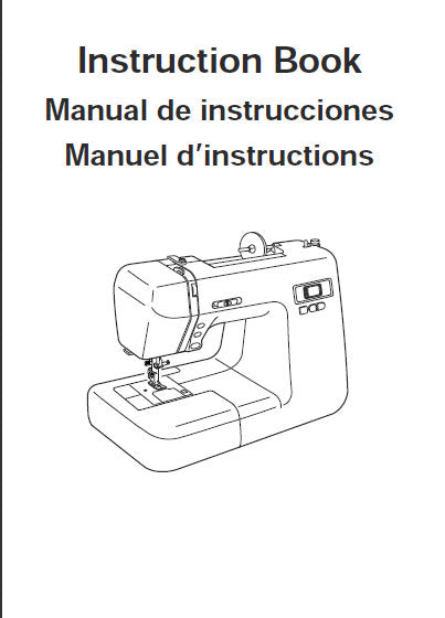 JANOME DC2014 SEWING MACHINE INSTRUCTION BOOK 94 PAGES ENG ESP FRANC