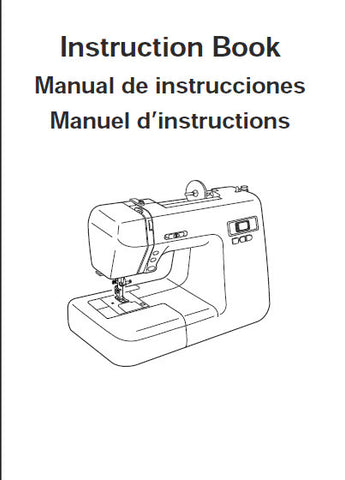 JANOME DC2014 SEWING MACHINE INSTRUCTION BOOK 94 PAGES ENG ESP FRANC