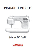 JANOME DC3050 SEWING MACHINE INSTRUCTION BOOK 42 PAGES ENG