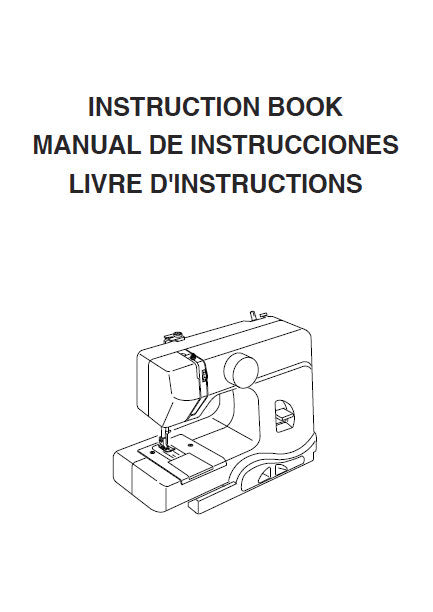 JANOME GRACEFUL GRAY SEWING MACHINE INSTRUCTION BOOK 39 PAGES ENG ESP FRANC