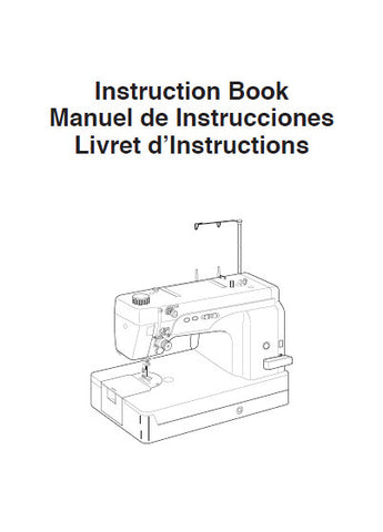 JANOME HD9 PROFESSIONAL SEWING MACHINE INSTRUCTION BOOK 52 PAGES ENG