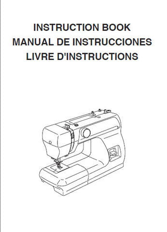 JANOME HORIZON MEMORY CRAFT 2206 SEWING MACHINE INSTRUCTION BOOK 60 PAGES ENG ESP FR