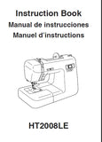 JANOME HT2008LE SEWING MACHINE INSTRUCTION BOOK 86 PAGES ENG ESP FRANC