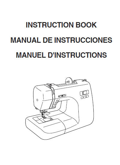 JANOME JW7630 SEWING MACHINE INSTRUCTION BOOK 80 PAGES ENG ESP FRANC