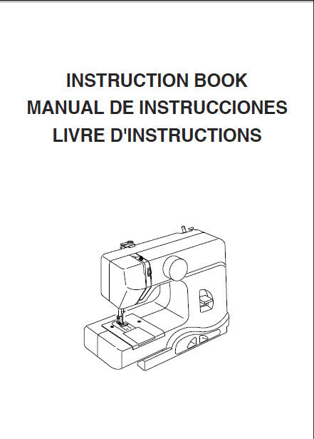 JANOME LADY LILAC SEWING MACHINE INSTRUCTION BOOK 39 PAGES ENG ESP FRANC