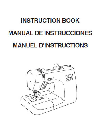 JANOME MAGNOLIA 7330 SEWING MACHINE INSTRUCTION BOOK 80 PAGES ENG ESP FRANC