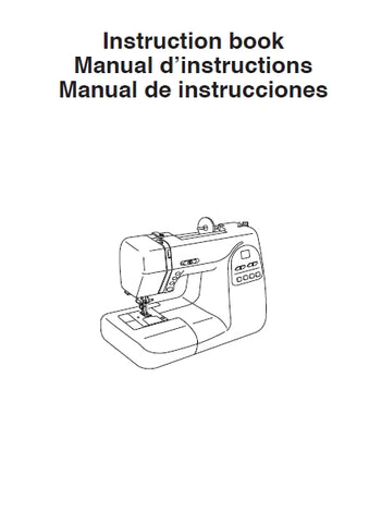 JANOME MAGNOLIA 7360 SEWING MACHINE INSTRUCTION BOOK 96 PAGES ENG ESP FRANC