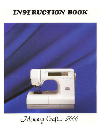 JANOME MEMORY CRAFT 5000 SEWING MACHINE INSTRUCTION BOOK 52 PAGES ENG