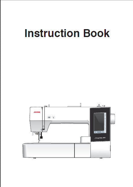 JANOME MEMORY CRAFT 500E SEWING MACHINE INSTRUCTION BOOK 76 PAGES ENG