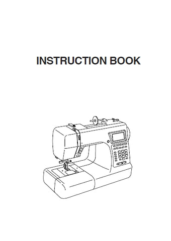 JANOME MEMORY CRAFT 5200 SEWING MACHINE INSTRUCTION BOOK 81 PAGES ENG