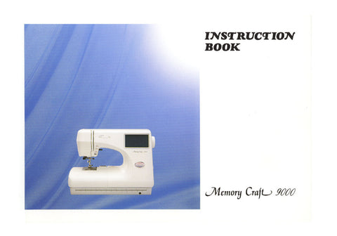 JANOME MEMORY CRAFT 9000 SEWING MACHINE INSTRUCTION BOOK 113 PAGES ENG