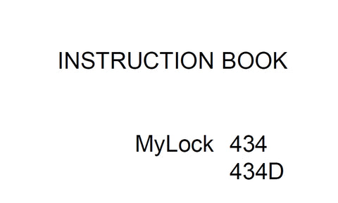 JANOME MYLOCK 434 434D SEWING MACHINE INSTRUCTION BOOK 37 PAGES ENG