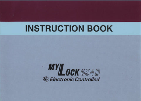 JANOME MYLOCK 634D SEWING MACHINE INSTRUCTION BOOK 41 PAGES ENG