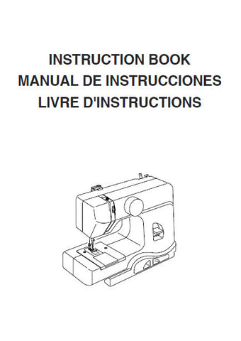 JANOME MYSTICAL MINT SEWING MACHINE INSTRUCTION BOOK 39 PAGES ENG ESP FRANC