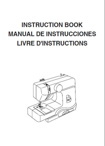 JANOME PURPLE THUNDER SEWING MACHINE INSTRUCTION BOOK 39 PAGES ENG ESP FRANC