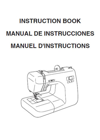 JANOME SCHOOLMATE S-7330 SEWING MACHINE INSTRUCTION BOOK 80 PAGES ENG ESP FRANC