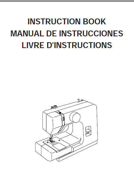 JANOME SEWMINI COLORS SEWING MACHINE INSTRUCTION BOOK 37 PAGES ENG ESP FRANC