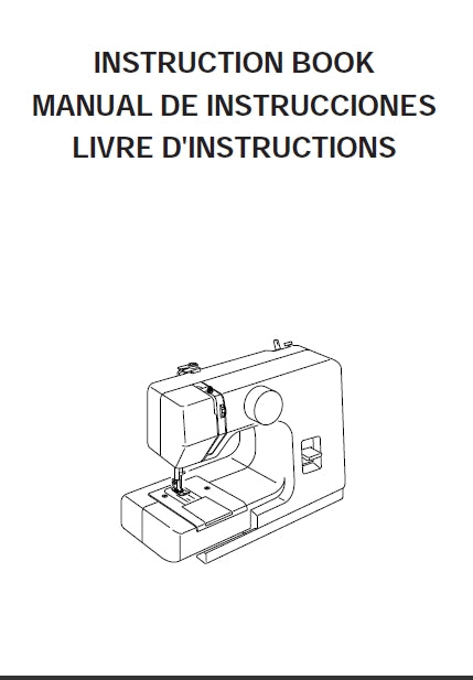 JANOME SEW MINI SEWING MACHINE INSTRUCTION BOOK 37 PAGES ENG ESP FRANC