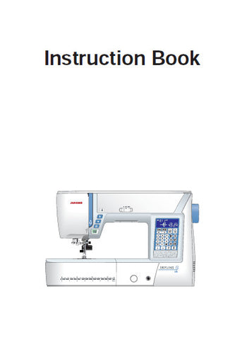 JANOME SKYLINE S5 SEWING MACHINE INSTRUCTION BOOK 92 PAGES ENG