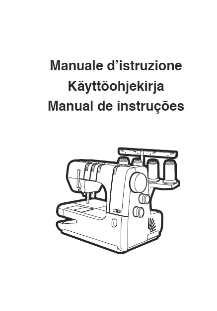 JANOME 1000CPX MACCHINA DA CUCIRE MAQUINA DE COSTURA MANUALE D'ISTRUZIONE MANUAL DE INSTRUCOES 57 PAGES/ PAGINAS ITALIANO PORTUGUESE BR