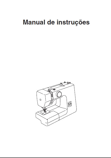 JANOME 1006 MAQUINA DE COSTURA MANUAL DE INSTRUCOES 24 PAGINAS PORTUGUESE BR