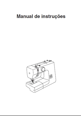 JANOME 1006 MAQUINA DE COSTURA MANUAL DE INSTRUCOES 24 PAGINAS PORTUGUESE BR