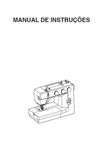 JANOME 1522 MAQUINA DE COSTURA MANUAL DE INSTRUCOES 36 PAGINAS PORTUGUESE BR