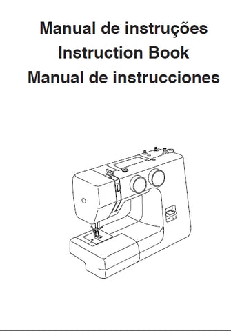JANOME 2008 MAQUINA DE COSTURA SEWING MACHINE MAQUINA DE COSER MANUAL DE INSTRUCOES INSTRUCTION BOOK MANUAL DE INSTRUCCIONES 60 PAGINAS/PAGES PORTUGUESE BR ENG ESP