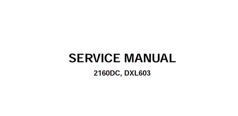 JANOME 2160DC DXL603 SEWING MACHINE SERVICE MANUAL 45 PAGES ENG