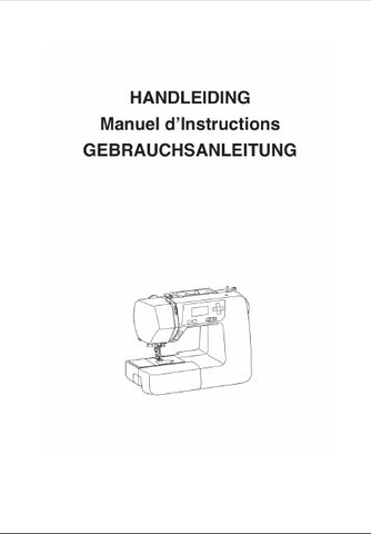 JANOME 230DC NAAIMACHINE MACHINE A COUDRE NAHMASCHINE HANDLEIDING MANUEL D'INSTRUCTIONS BEDIENUNGSANLEITUNG 45 PAGES NL FRANC DEUT