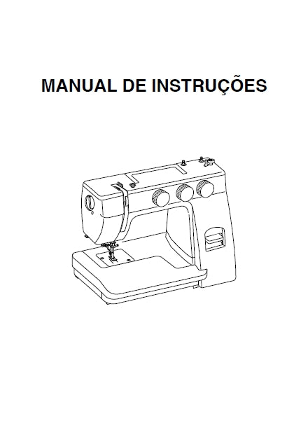 JANOME 3022 MAQUINA DE COSTURA MANUAL DE INSTRUCOES 35 PAGINAS PORTUGUESE BR