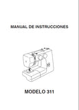 JANOME 311 311PG MAQUINA DE COSER MANUAL DE INSTRUCCIONES 28 PAGES ESPANOL