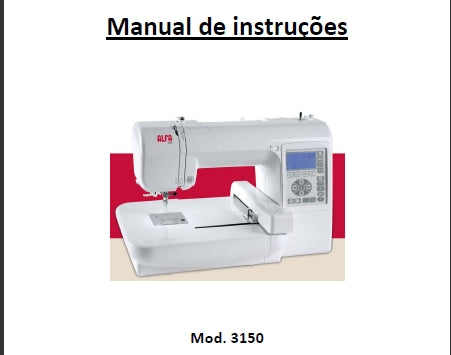 JANOME 3150 MAQUINA DE COSTURA MANUAL DE INSTRUCOES 53 PAGES PORT