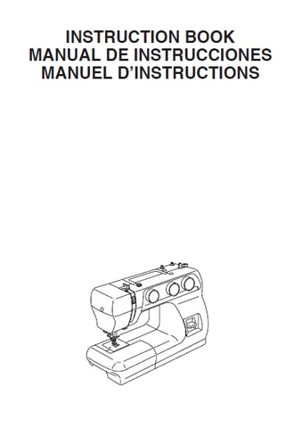 JANOME 3622S SEWING MACHINE MAQUINA DE COSER MACHINE A COUDRE INSTRUCTION BOOK MANUAL DE INSTRUCCIONES LIVRET D'INSTRUCTIONS 72 PAGES ENG FR ESP