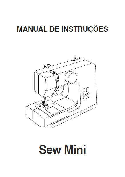 JANOME 525 SEW MINI MAQUINA DE COSTURA MANUAL DE INSTRUCOES 19 PAGES PORTUGUESE BR